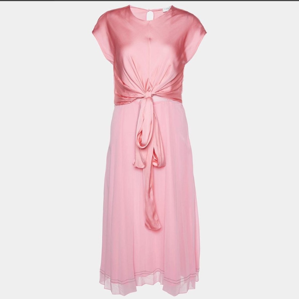 Sandro midi crepe dress